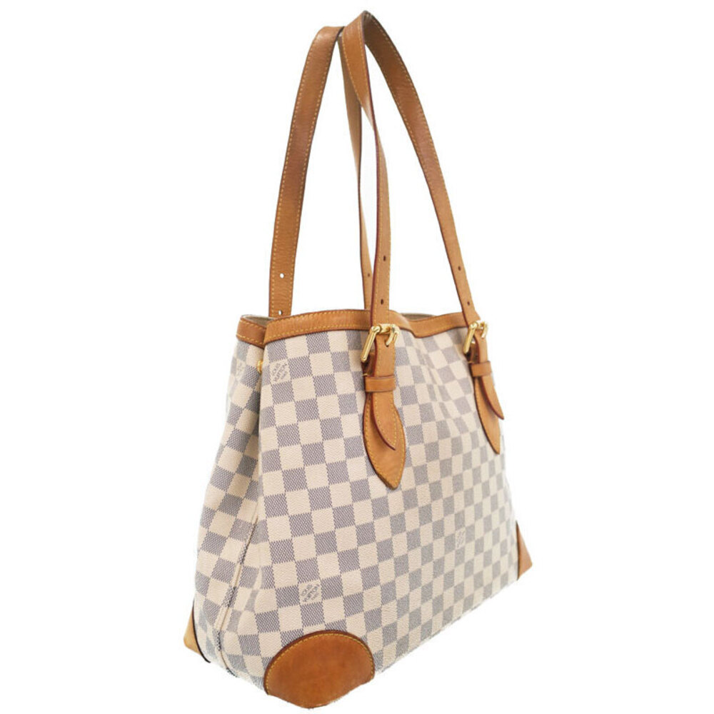 Louis Vuitton Bag Damier White Hampstead Azur Tote